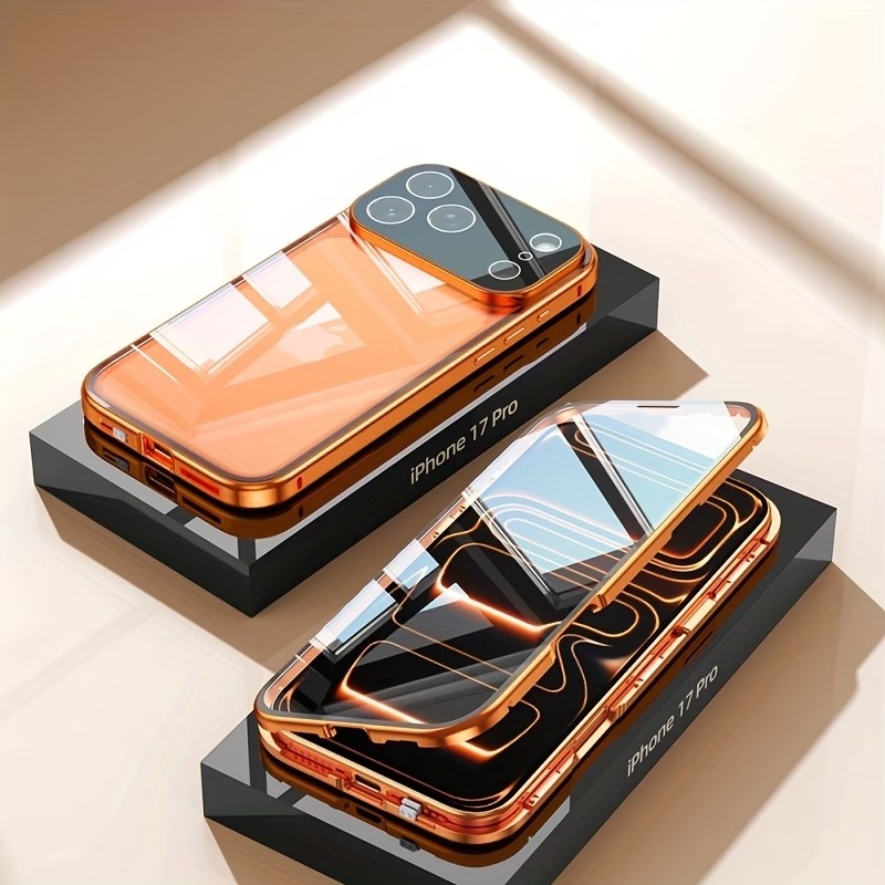 Capa protetora ArmorGlass de Alumínio Aeroespacial blindando o iPhone com segurança máxima e alta precisão